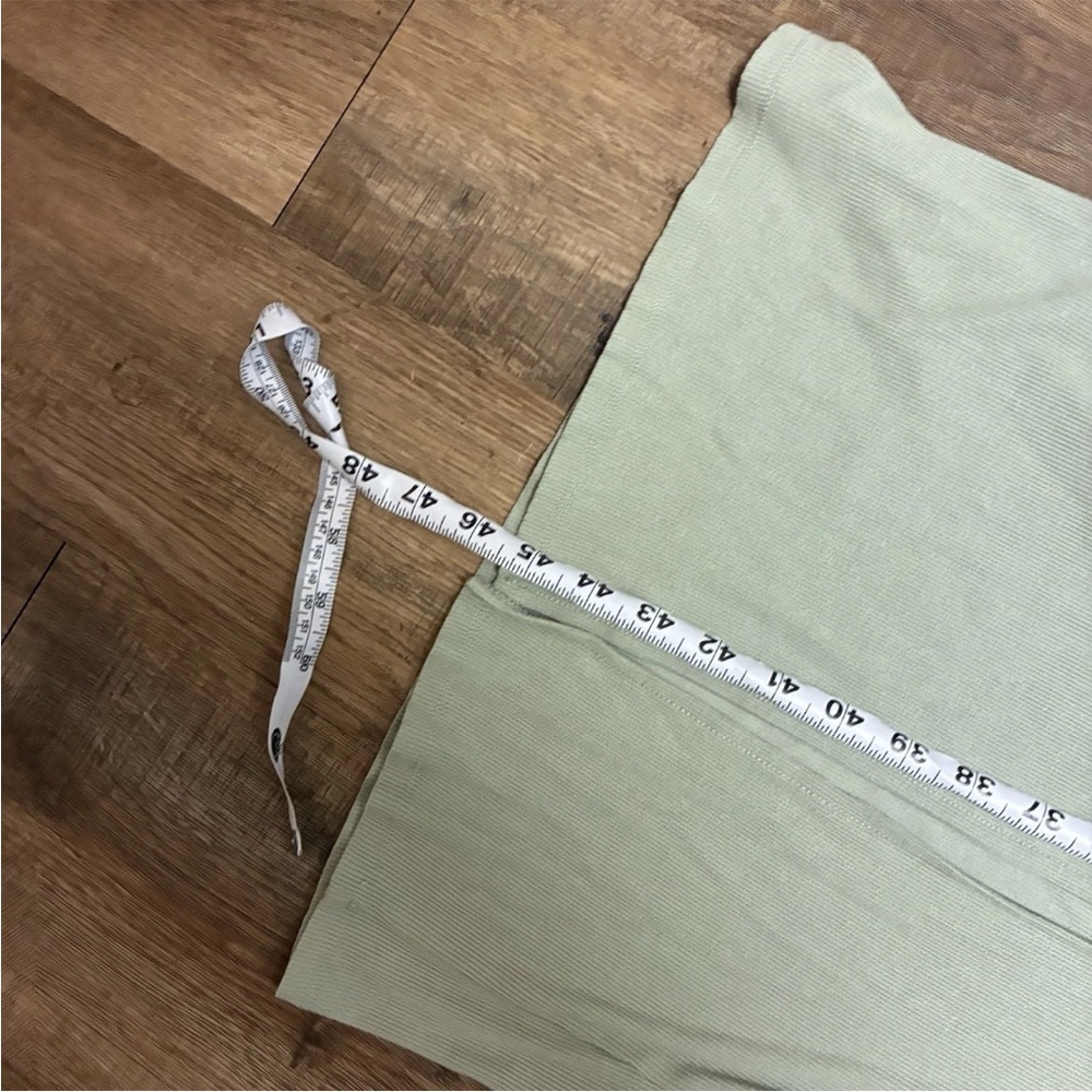 Lulus Sage Green Cutout Maxi Dress XS Ribbed Bodycon Summer - Picture 6 of 7